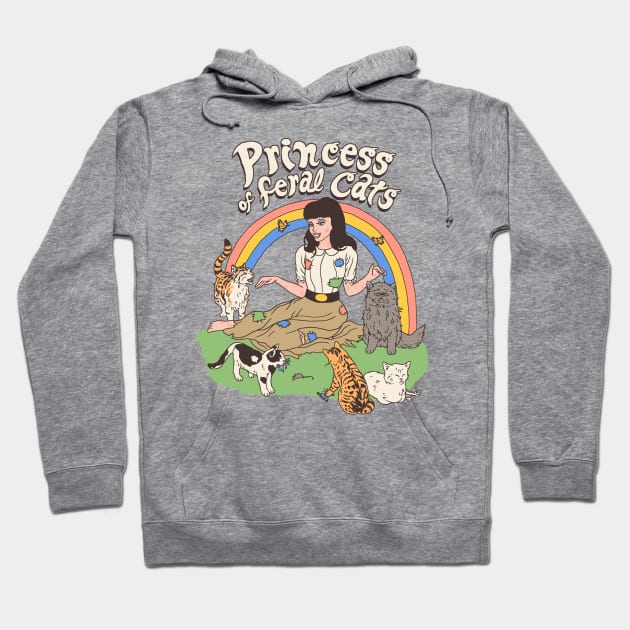 Princess Of Feral Cats Hoodie by Hillary White Rabbit